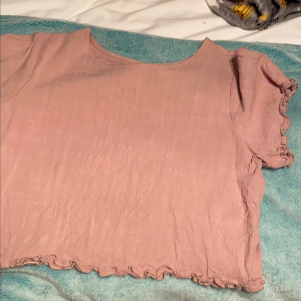 Pink linen shirt
